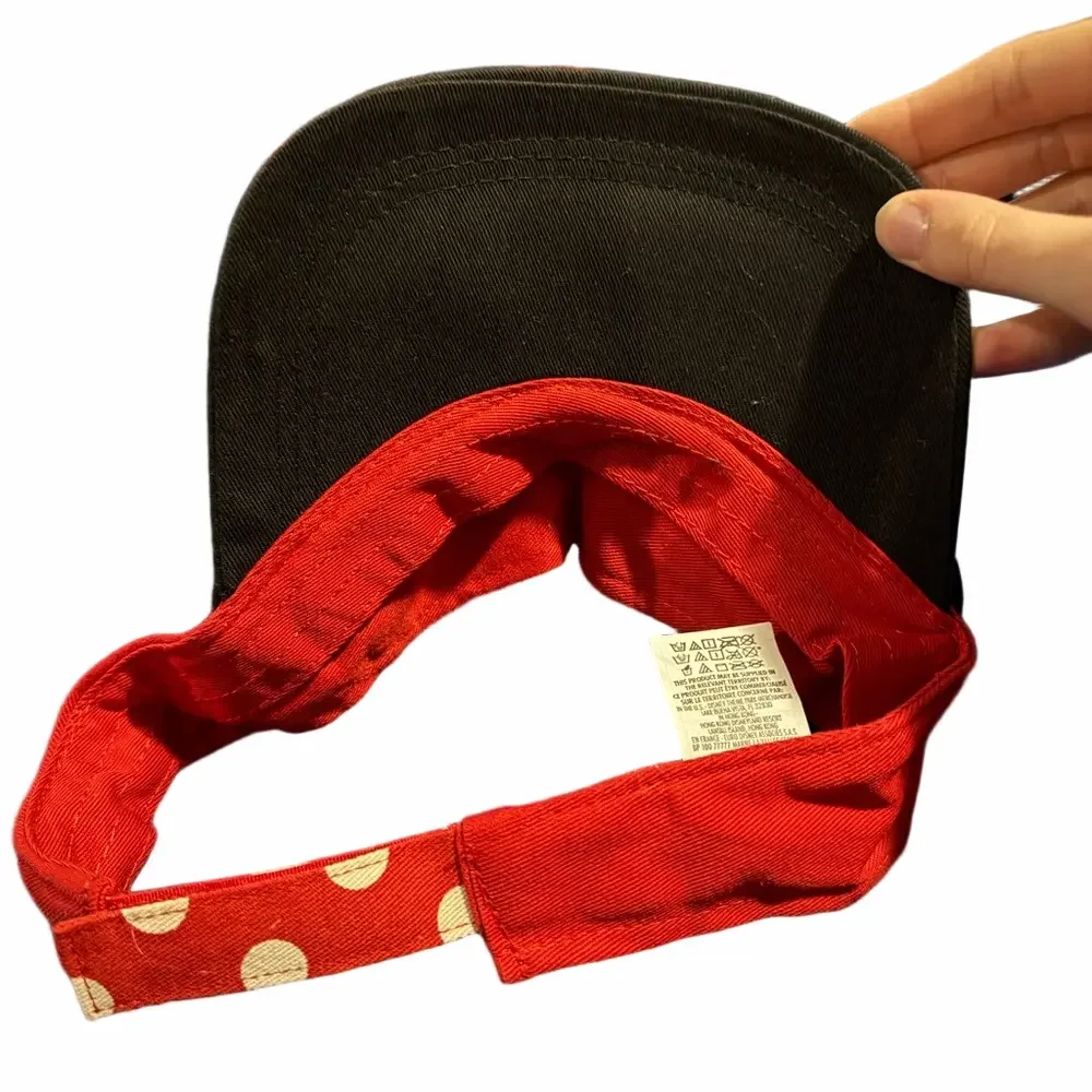 Disney Minnie Mouse Kids Polka Dot Hat - Red and Black